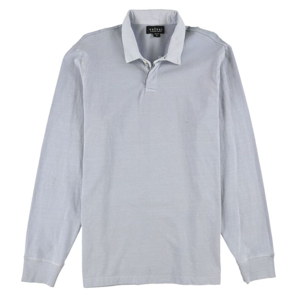 Velvet Mens Cotton Polo Shirt, Blue, M, DM